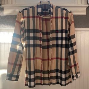 Burberry boys flannel in nova print